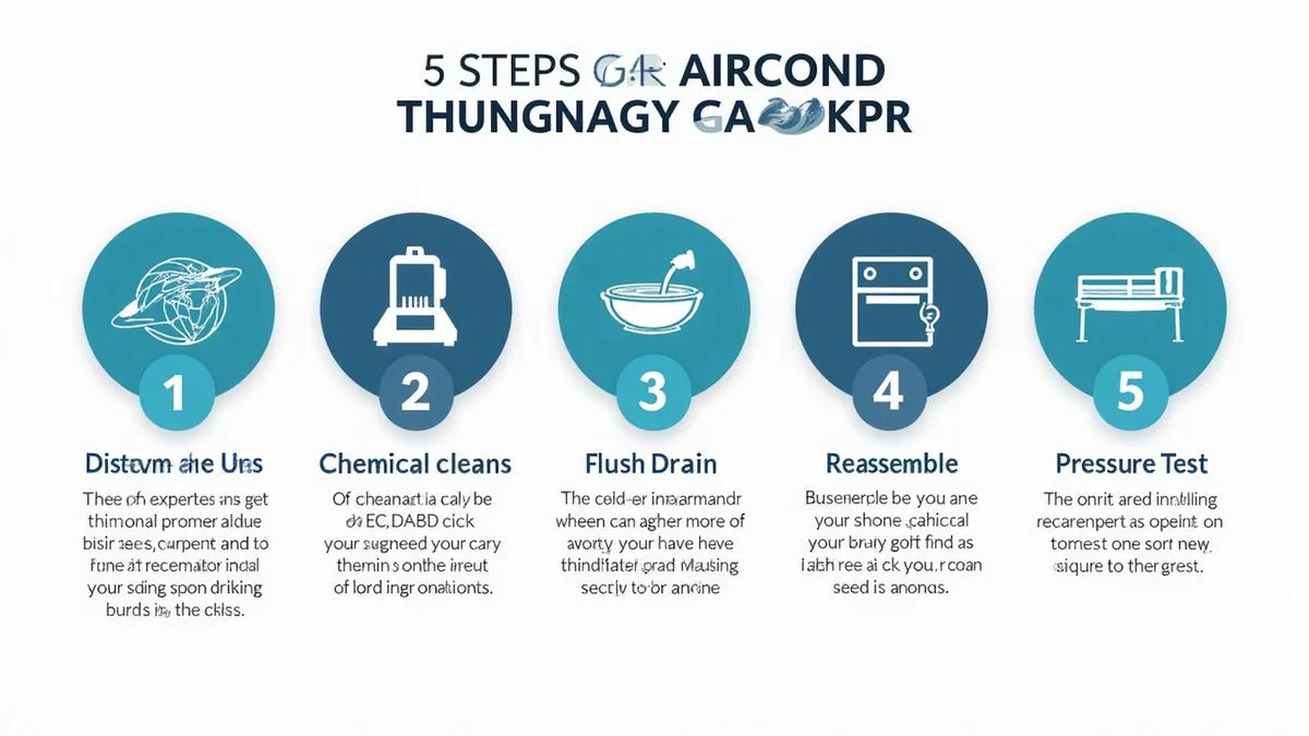 5-step overhaul process infographic with photo of each step